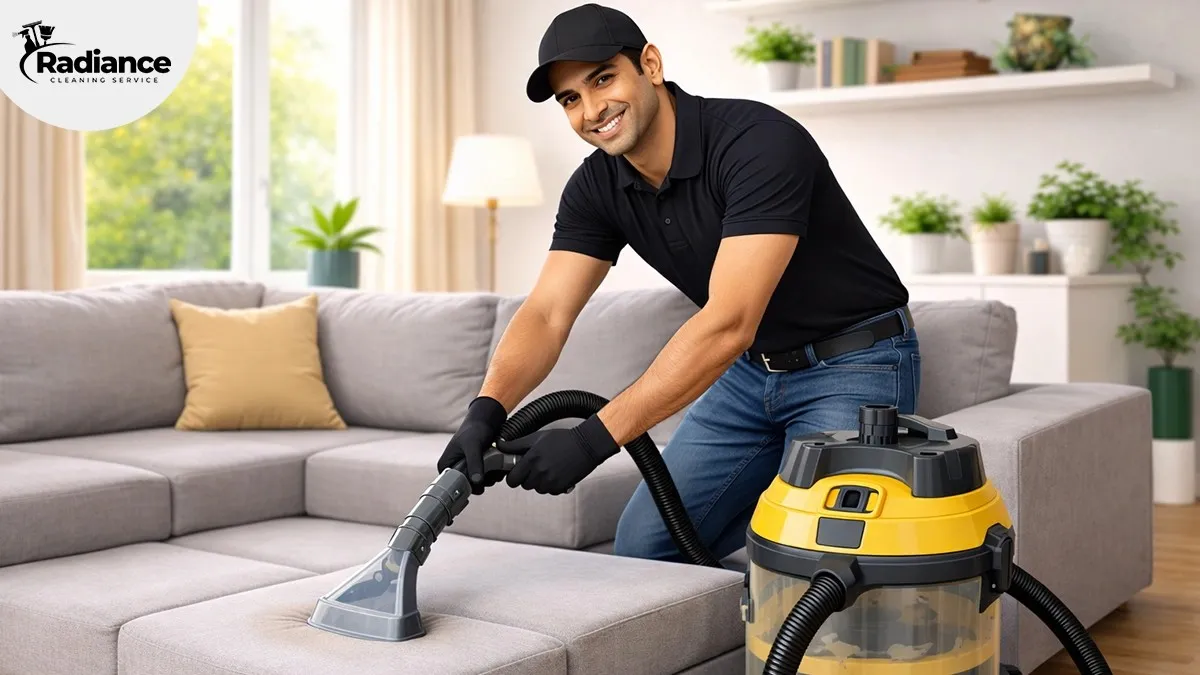 Best Sofa Cleaning Services in Ayodhya: Radiance Cleaning Services—feel fresh, clean, and hygienic with a sofa. 