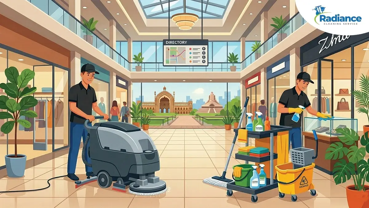 Mall Cleaning Services in Lucknow: Why Radiance Cleaning Services Is the Best Choice for Commercial Spaces